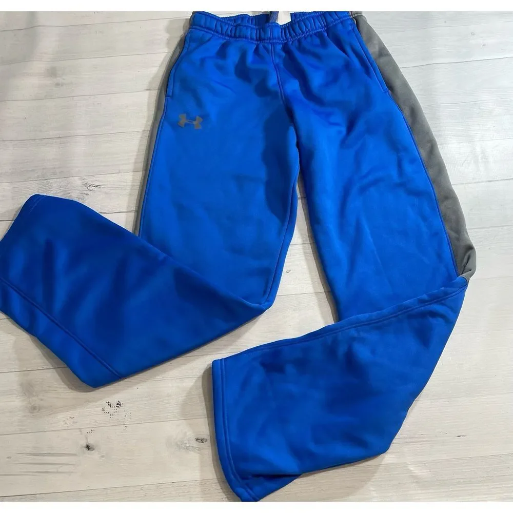 Under Armour boys blue fleece‎ lined pants youth large
